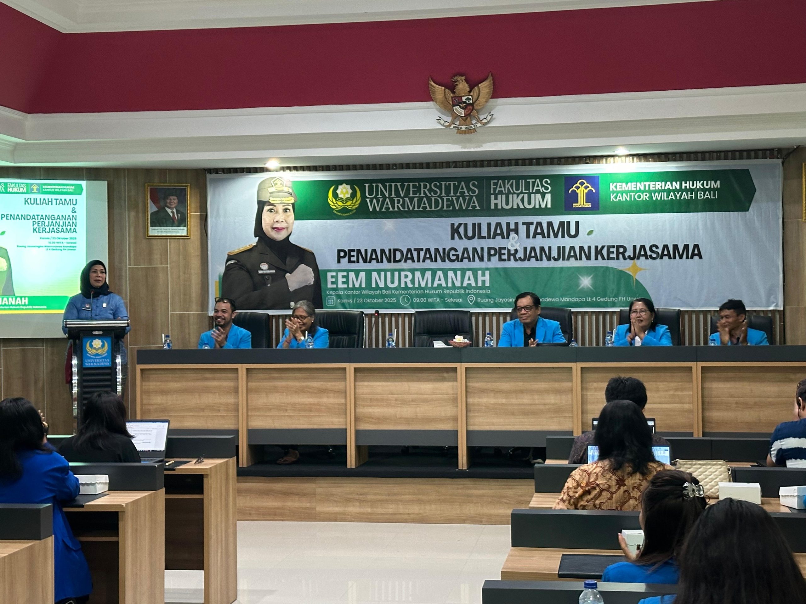 Kanwil Kemenkum Bali dan Fakultas Hukum Universitas Warmadewa Jalin Kerja Sama Penguatan Tridharma Perguruan Tinggi