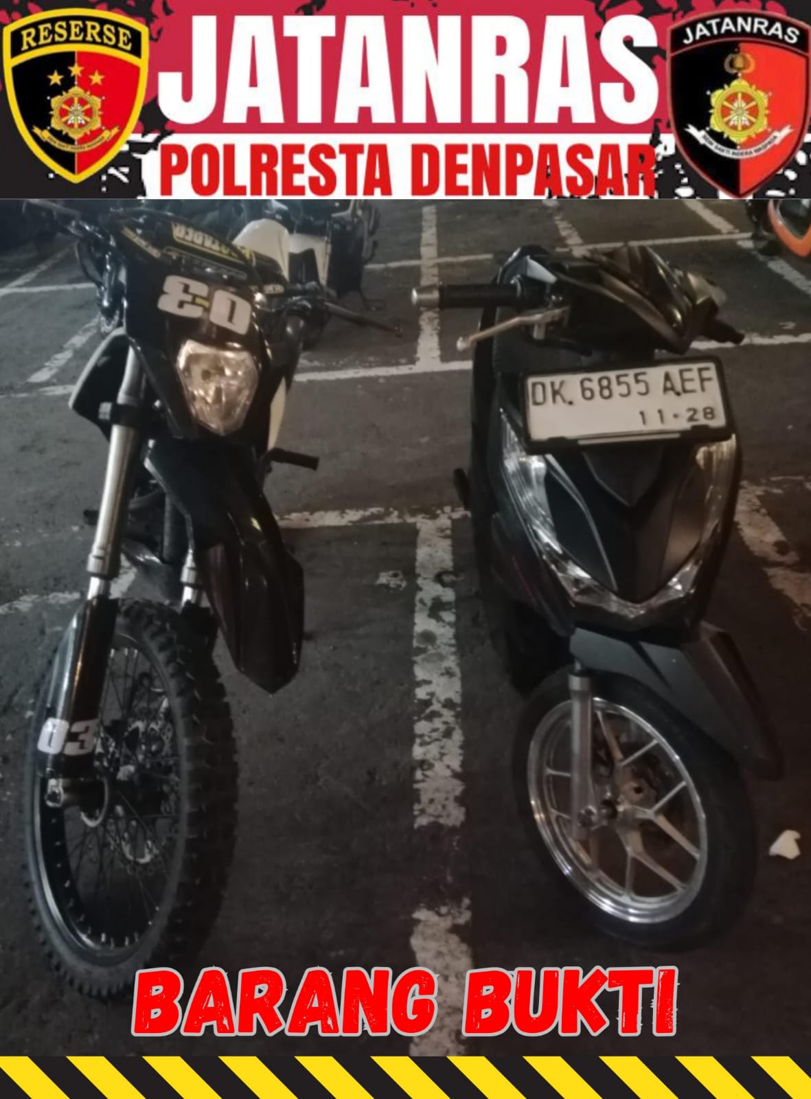Pengungkapan Pelaku Tindak Pidana Pencurian Kendaraan Bermotor R2 Oleh Unit Jatanras Satreskrim Polresta Denpasar Pengungkapan Pelaku Tindak Pidana Pencurian Kendaraan Bermotor R2 Oleh Unit Jatanras Satreskrim Polresta Denpasar